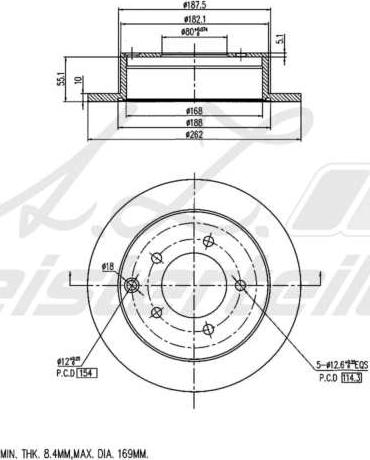 A.Z. Meisterteile AZMT-44-024-1647 - Тормозной диск abcparts.ee