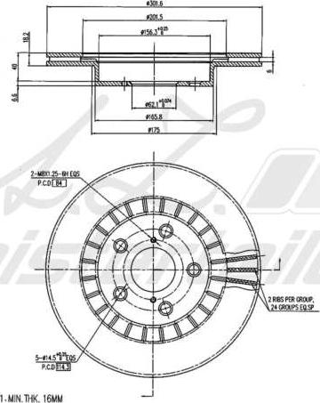 A.Z. Meisterteile AZMT-44-024-1769 - Тормозной диск abcparts.ee