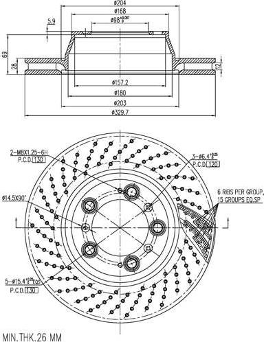 A.Z. Meisterteile AZMT-44-024-2444 - Тормозной диск abcparts.ee