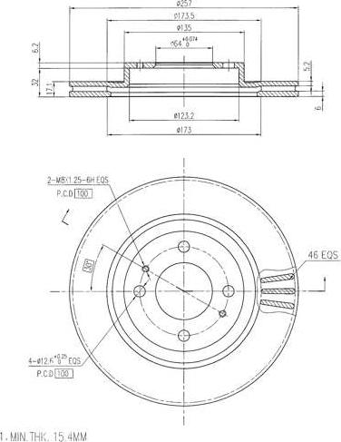 A.Z. Meisterteile AZMT-44-024-2385 - Тормозной диск abcparts.ee
