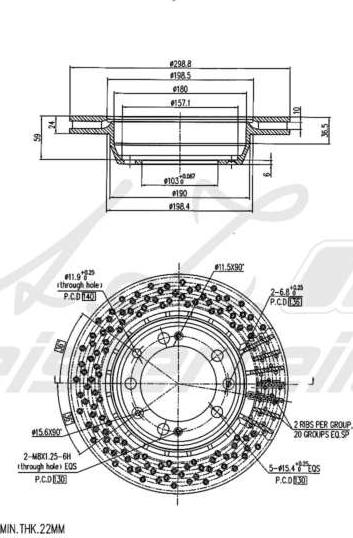 A.Z. Meisterteile AZMT-44-024-2290 - Тормозной диск abcparts.ee