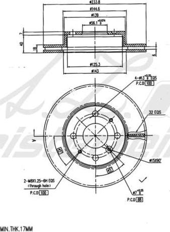 A.Z. Meisterteile AZMT-44-024-2212 - Тормозной диск abcparts.ee