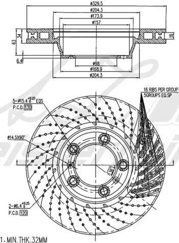 A.Z. Meisterteile AZMT-44-024-2288 - Тормозной диск abcparts.ee