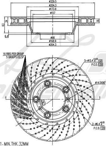 A.Z. Meisterteile AZMT-44-024-2287 - Тормозной диск abcparts.ee