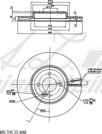 A.Z. Meisterteile AZMT-44-024-2272 - Тормозной диск abcparts.ee