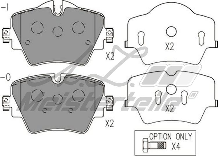 A.Z. Meisterteile AZMT-44-022-1932 - Тормозные колодки, дисковые, комплект abcparts.ee