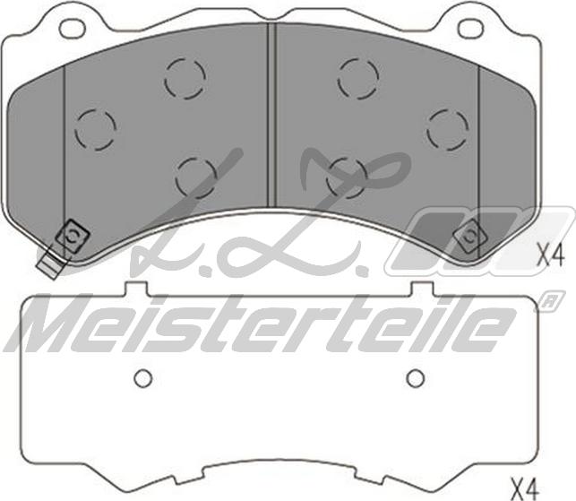 A.Z. Meisterteile AZMT-44-022-1977 - Тормозные колодки, дисковые, комплект abcparts.ee