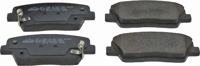 A.Z. Meisterteile AZMT-44-022-1580 - Тормозные колодки, дисковые, комплект abcparts.ee