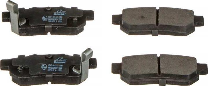 A.Z. Meisterteile AZMT-44-022-1399 - Тормозные колодки, дисковые, комплект abcparts.ee