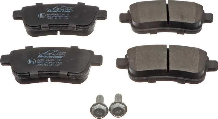 A.Z. Meisterteile AZMT-44-022-1322 - Тормозные колодки, дисковые, комплект abcparts.ee