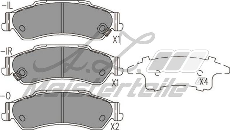 A.Z. Meisterteile AZMT-44-022-2460 - Тормозные колодки, дисковые, комплект abcparts.ee