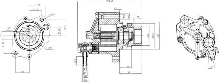 A.Z. Meisterteile AZMT-44-130-1052 - Вакуумный насос, тормозная система abcparts.ee