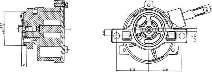 A.Z. Meisterteile AZMT-44-130-1016 - Вакуумный насос, тормозная система abcparts.ee