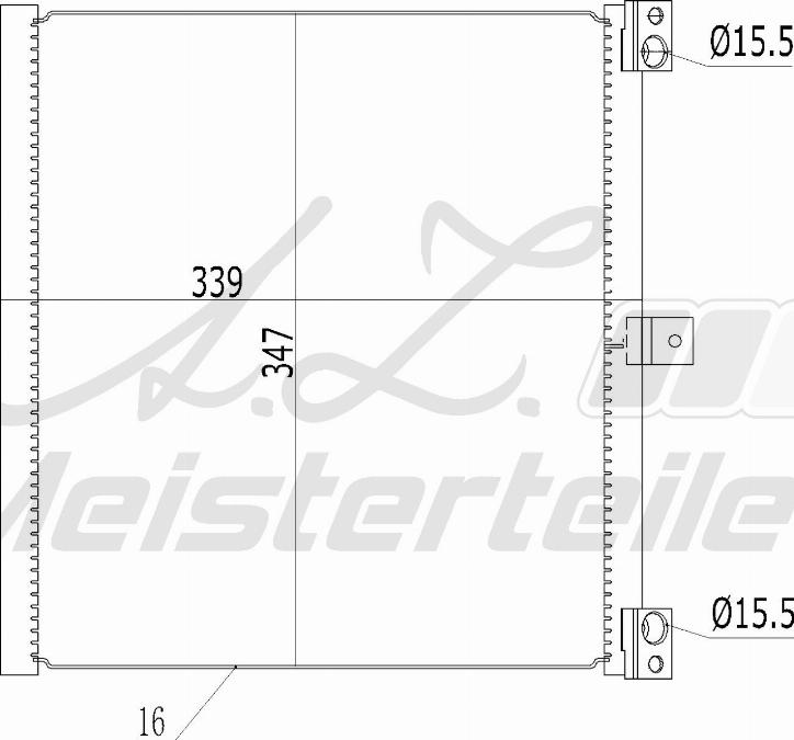 A.Z. Meisterteile AZMT-45-030-1515 - Конденсатор кондиционера abcparts.ee