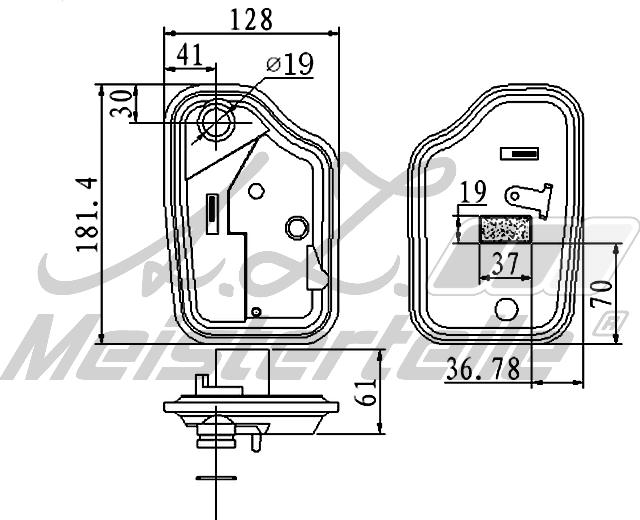 A.Z. Meisterteile AZMT-41-050-1067 - Гидрофильтр, автоматическая коробка передач abcparts.ee