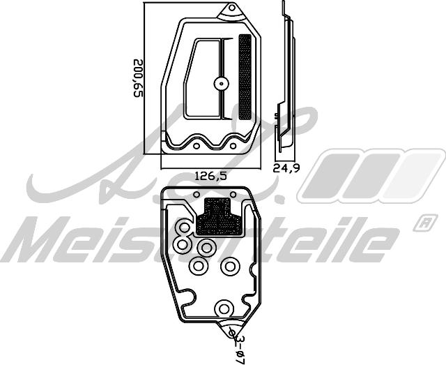 A.Z. Meisterteile AZMT-41-050-1079 - Гидрофильтр, автоматическая коробка передач abcparts.ee