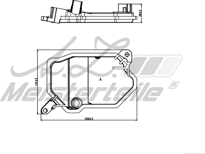 A.Z. Meisterteile AZMT-41-050-1076 - Гидрофильтр, автоматическая коробка передач abcparts.ee