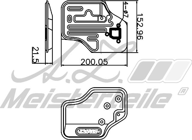 A.Z. Meisterteile AZMT-41-050-1145 - Гидрофильтр, автоматическая коробка передач abcparts.ee