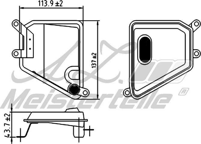 A.Z. Meisterteile AZMT-41-050-1131 - Гидрофильтр, автоматическая коробка передач abcparts.ee