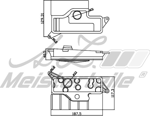 A.Z. Meisterteile AZMT-41-050-1127 - Гидрофильтр, автоматическая коробка передач abcparts.ee