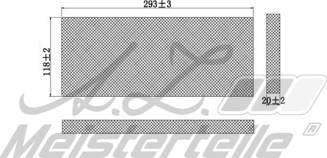 A.Z. Meisterteile AZMT-41-010-1493 - Фильтр воздуха в салоне abcparts.ee