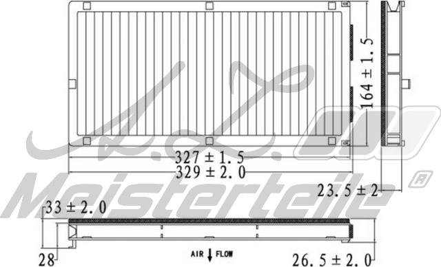 A.Z. Meisterteile AZMT-41-010-1585 - Фильтр воздуха в салоне abcparts.ee