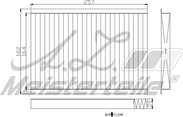 A.Z. Meisterteile AZMT-41-010-1575 - Фильтр воздуха в салоне abcparts.ee