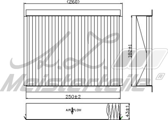 A.Z. Meisterteile AZMT-41-010-1645 - Фильтр воздуха в салоне abcparts.ee