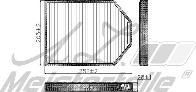 A.Z. Meisterteile AZMT-41-010-1787 - Filter,salongiõhk abcparts.ee