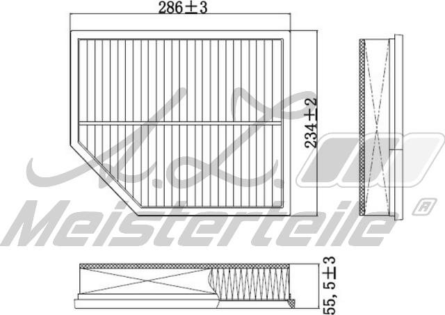 A.Z. Meisterteile AZMT-41-030-1996 - Воздушный фильтр двигателя abcparts.ee