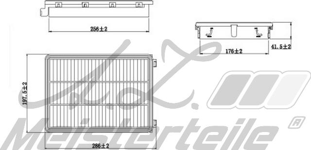 A.Z. Meisterteile AZMT-41-030-1980 - Воздушный фильтр двигателя abcparts.ee