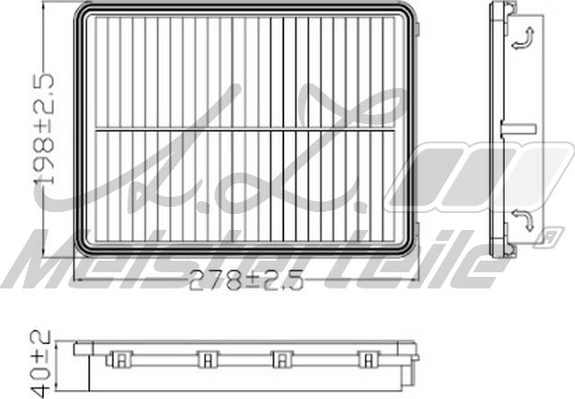 A.Z. Meisterteile AZMT-41-030-2001 - Õhufilter abcparts.ee