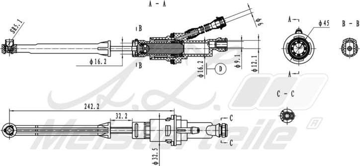 A.Z. Meisterteile AZMT-47-030-1098 - Главный цилиндр, система сцепления abcparts.ee