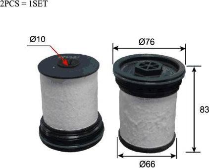 Azumi FE52003SET - Топливный фильтр abcparts.ee