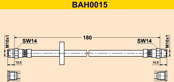 Barum BAH0015 - Тормозной шланг abcparts.ee