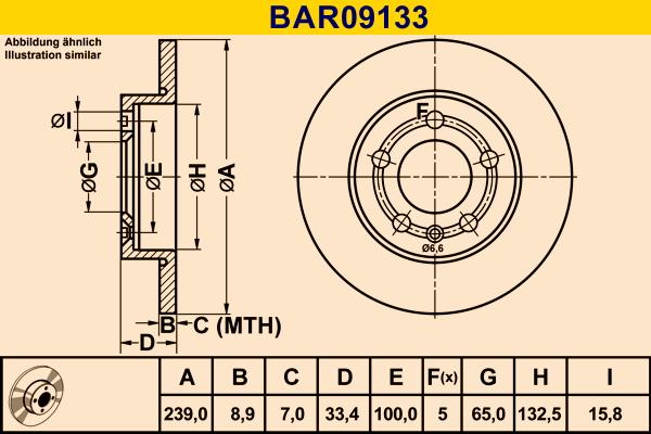 Barum BAR09133 - Тормозной диск abcparts.ee