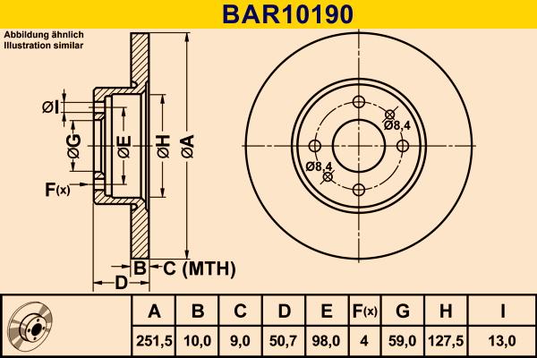Barum BAR10190 - Тормозной диск abcparts.ee