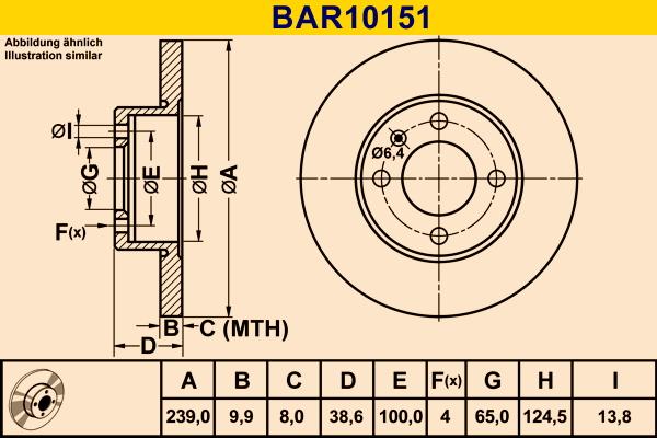 Barum BAR10151 - Тормозной диск abcparts.ee