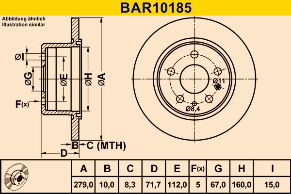 Barum BAR10185 - Тормозной диск abcparts.ee