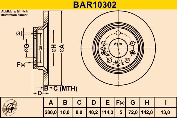 Barum BAR10302 - Тормозной диск abcparts.ee