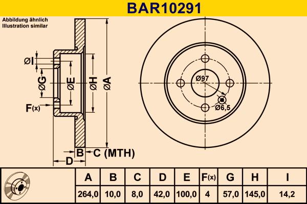Barum BAR10291 - Тормозной диск abcparts.ee