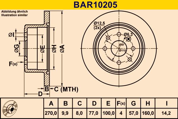 Barum BAR10205 - Тормозной диск abcparts.ee