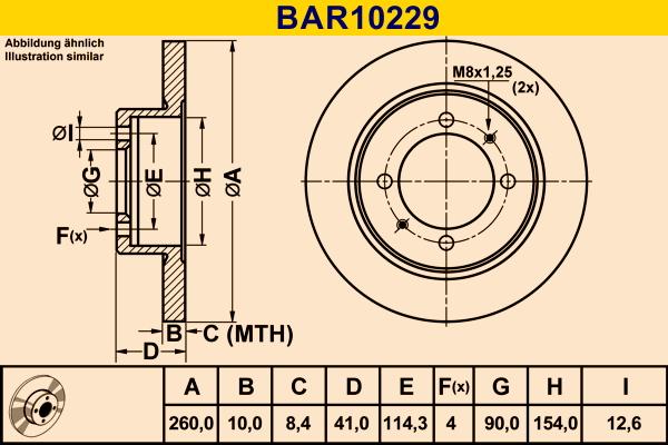 Barum BAR10229 - Тормозной диск abcparts.ee