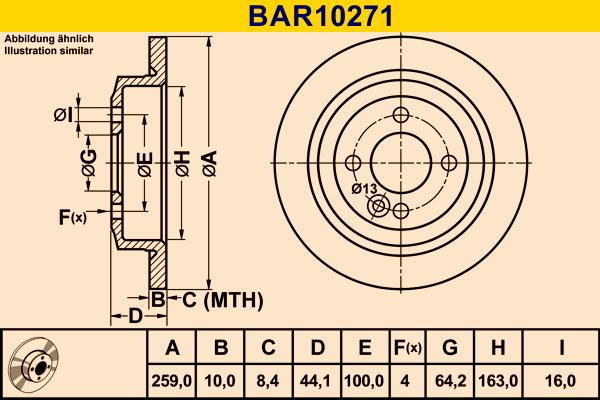 Barum BAR10271 - Тормозной диск abcparts.ee