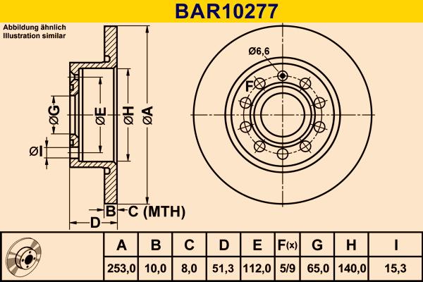 Barum BAR10277 - Тормозной диск abcparts.ee