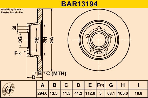 Barum BAR13194 - Тормозной диск abcparts.ee