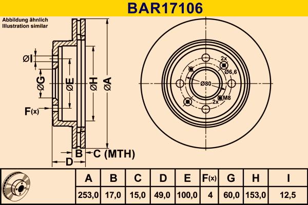 Barum BAR17106 - Тормозной диск abcparts.ee