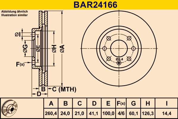Barum BAR24166 - Тормозной диск abcparts.ee