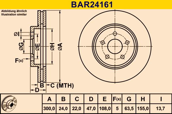Barum BAR24161 - Тормозной диск abcparts.ee