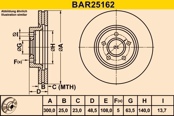 Barum BAR25162 - Тормозной диск abcparts.ee